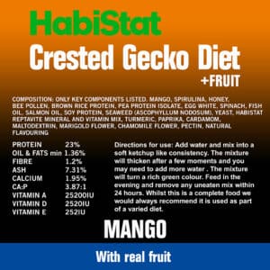 HABISTAT CRESTED GECKO DIET MANGO 40G POUCH