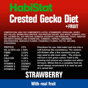 HABISTAT CRESTED GECKO DIET STRAWBERRY 40G POUCH